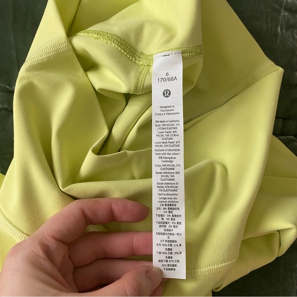Lululemon Align 25” Lemon Vibe NWOT size 4 - Picture 4 of 11
